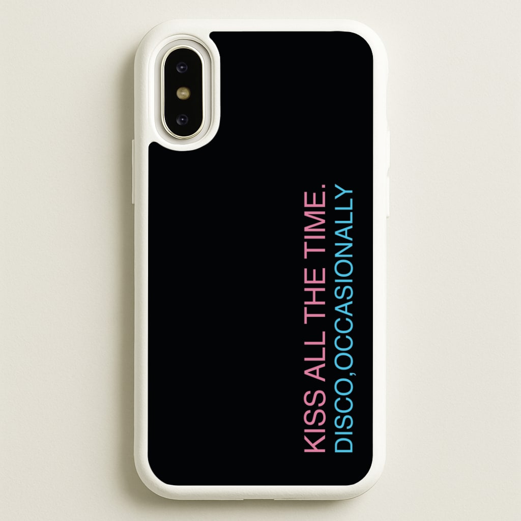 Disco Occasionally Text iPhone X / XS Case