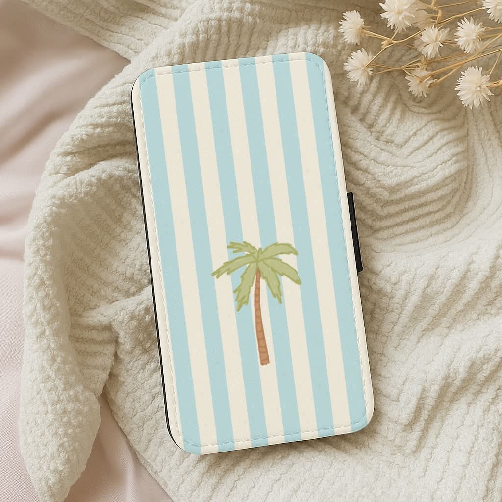 Seafront Palm Leather Phone Case