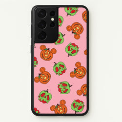 Pumpkin Mouse And Poison Apple Pattern Galaxy S21 Ultra Case
