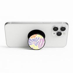 Pastel Abstract Flowers Phone Stand