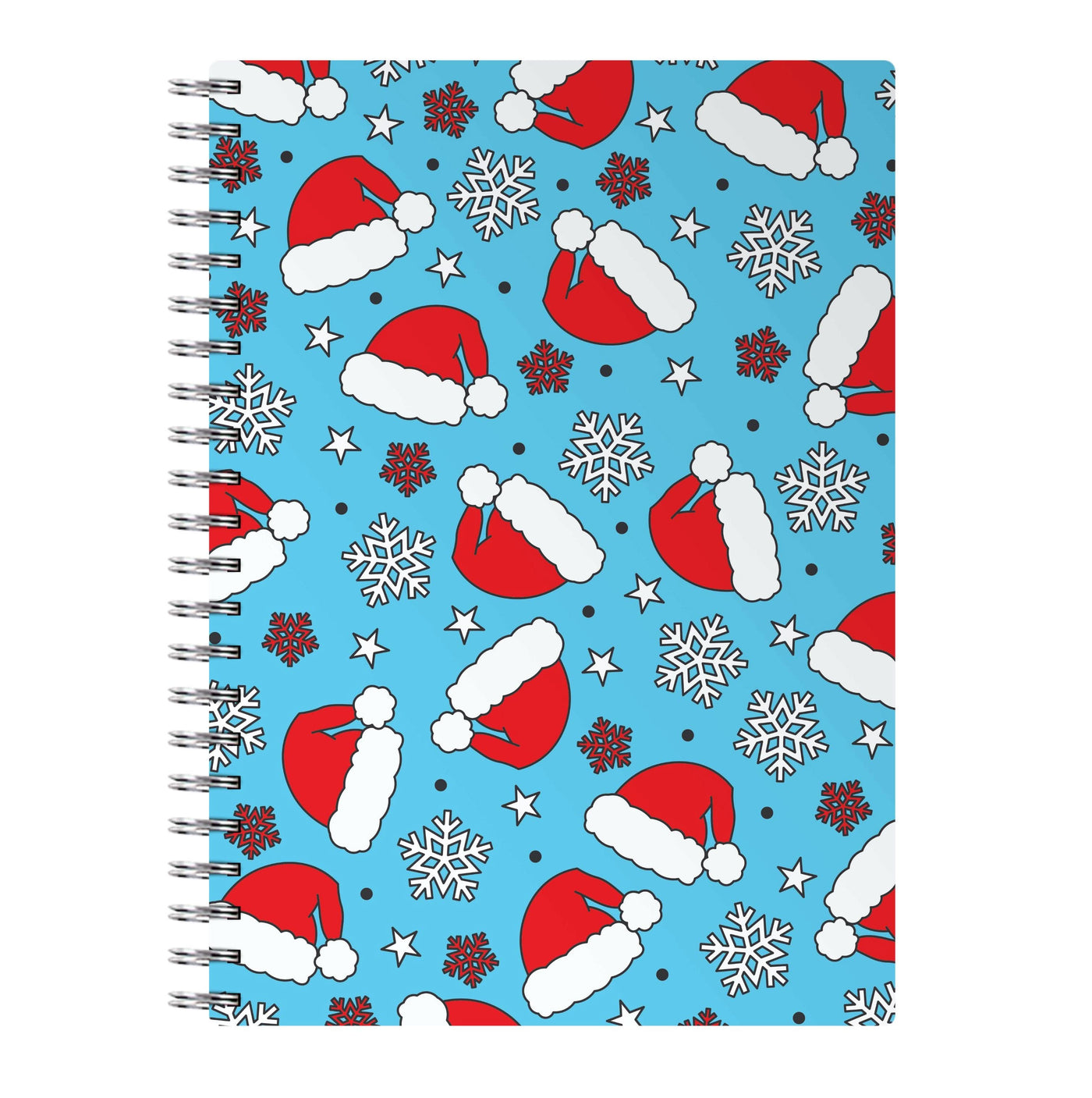 Blue Snow Pattern Notebook