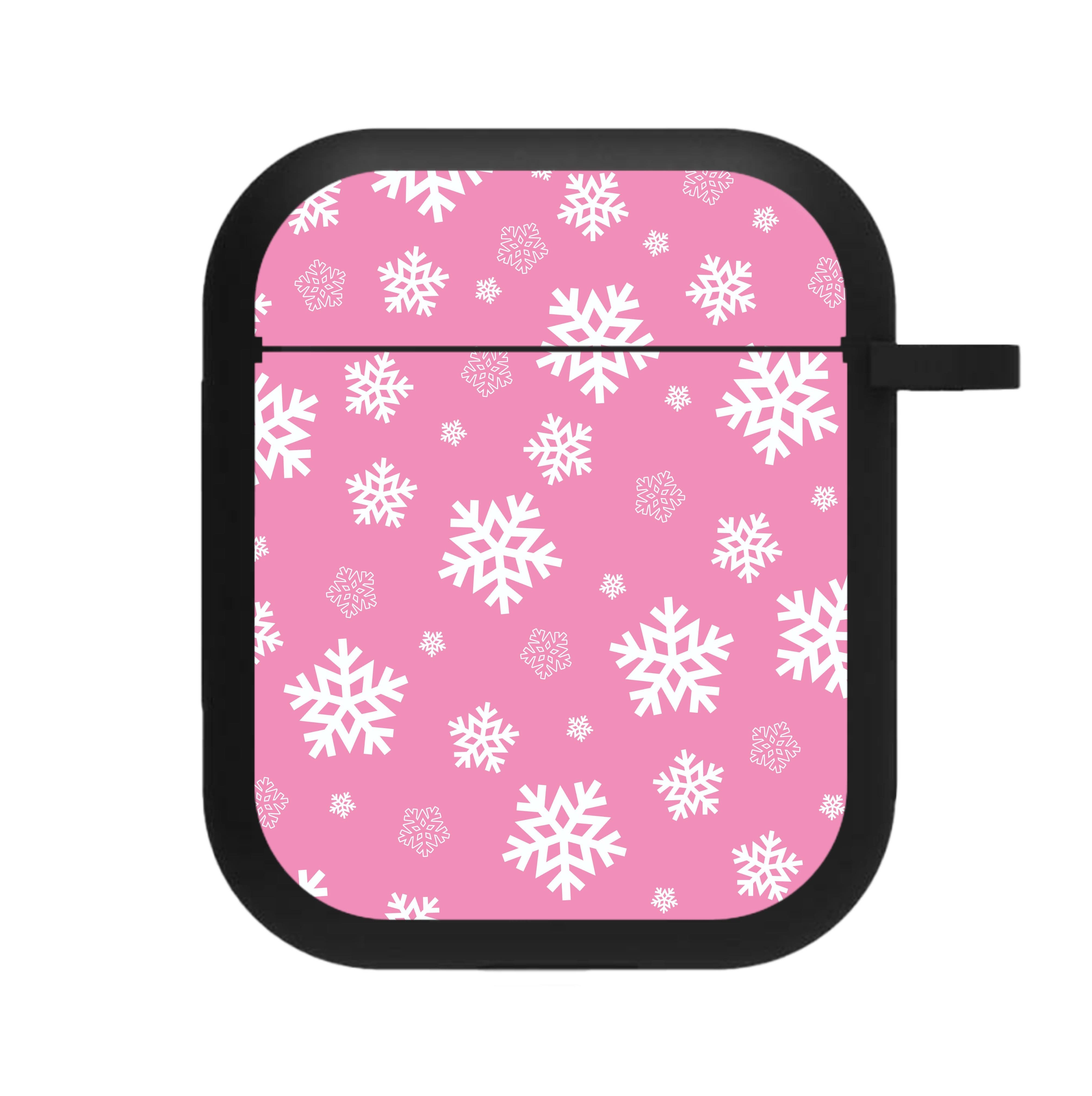 Snow Pink Pattern AirPods Case