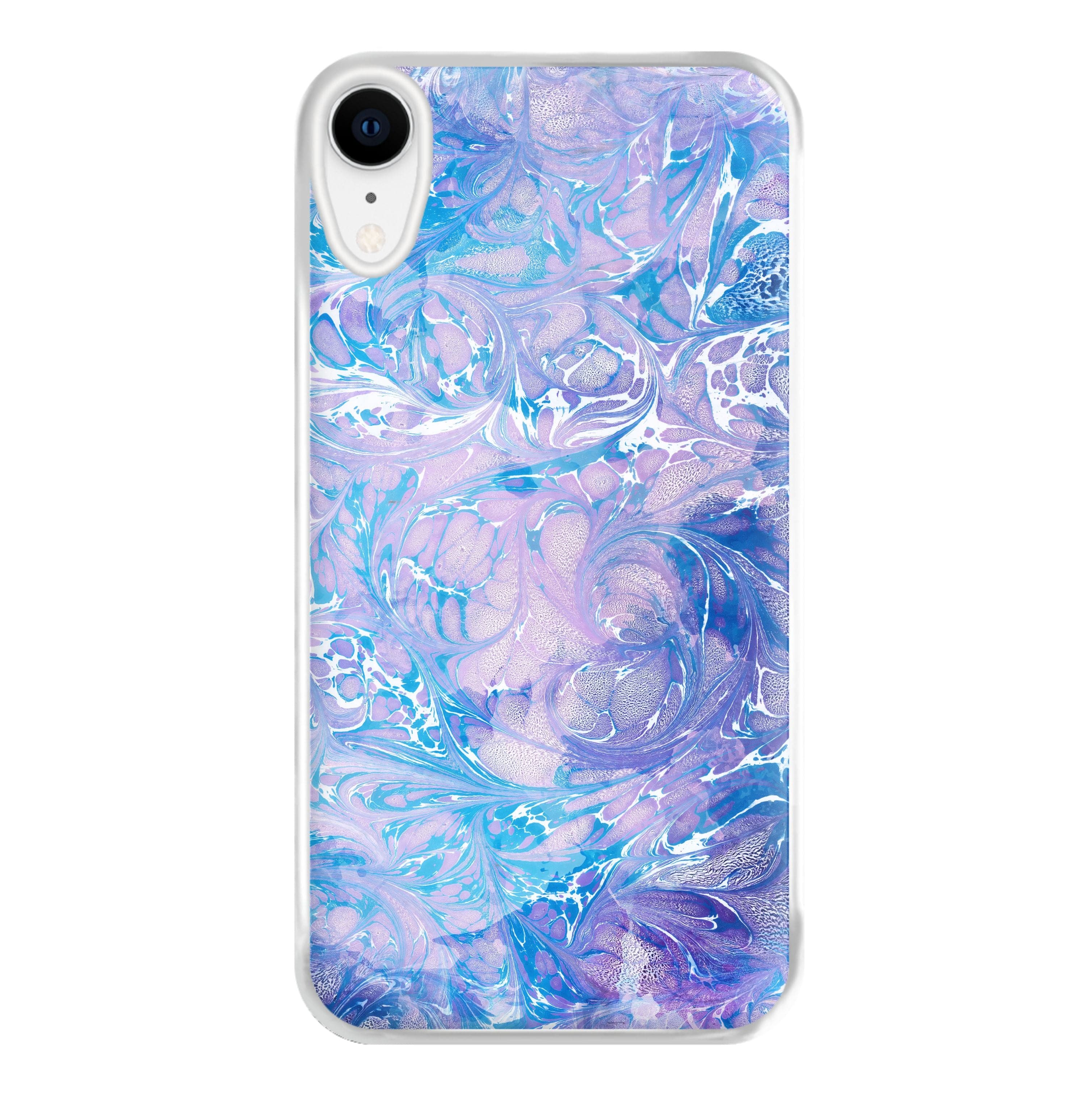 Sea Blue Swirly Marble Phone Case