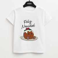 Christmas Pudding Plush Kids T-Shirt