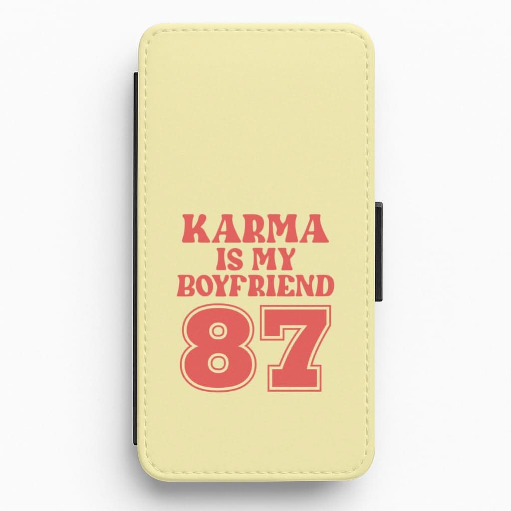 Karma Is My Boyfriend Flip / Wallet Phone Case
