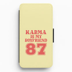 Karma Is My Boyfriend Flip / Wallet Phone Case
