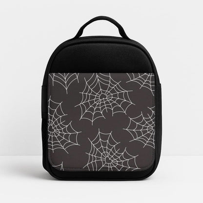 Spiderweb Hearts Pattern Insulated Lunch Bag