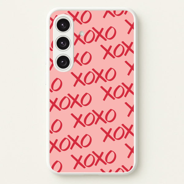 XOXO Pattern Galaxy S24 Case