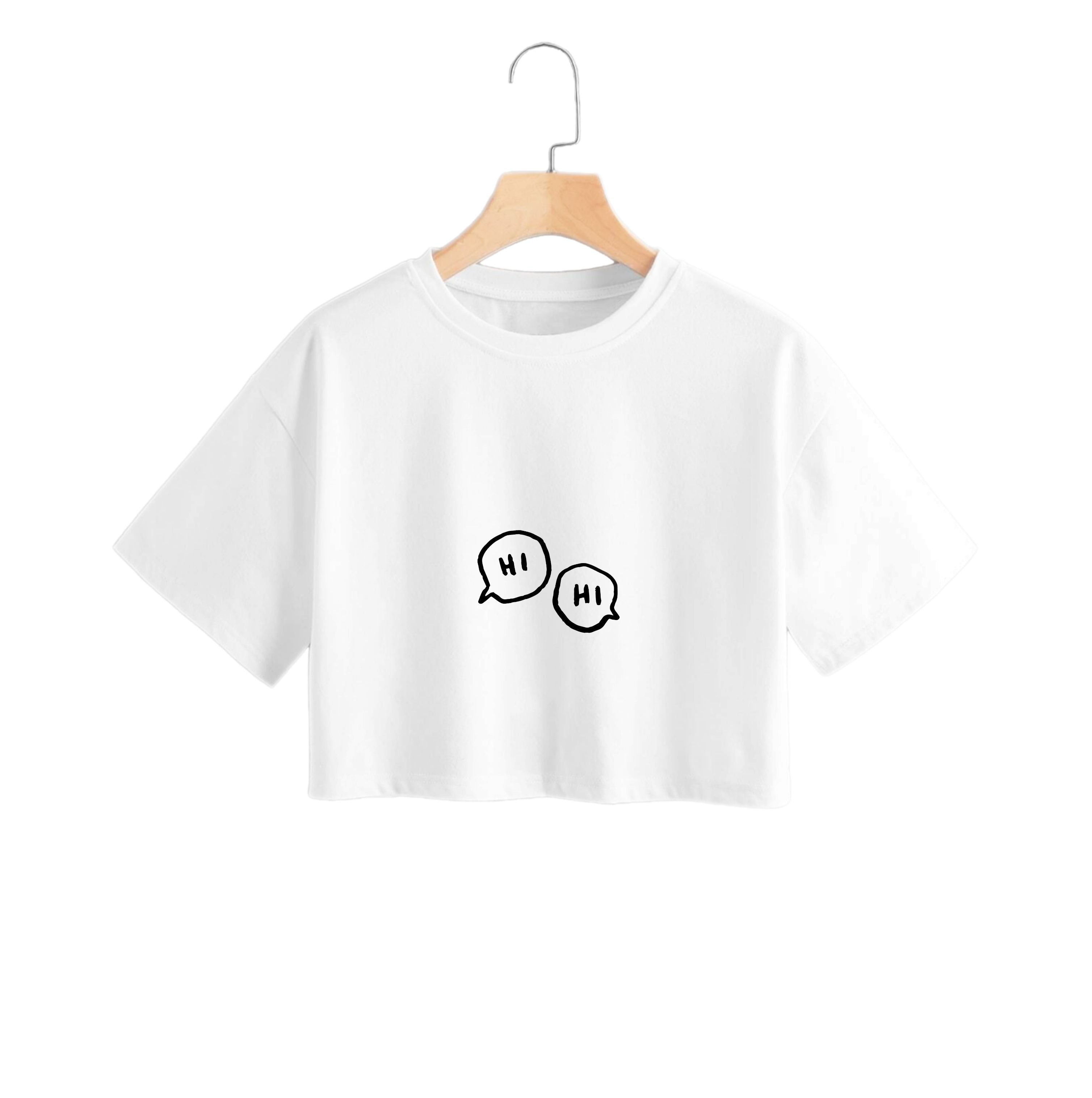 Hi Hi - Heart TV Crop Top