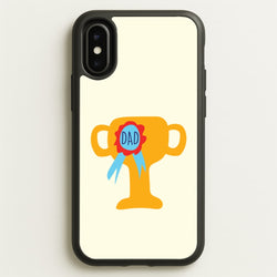 Cartoon Dad Trophy iPhone X / XS Case