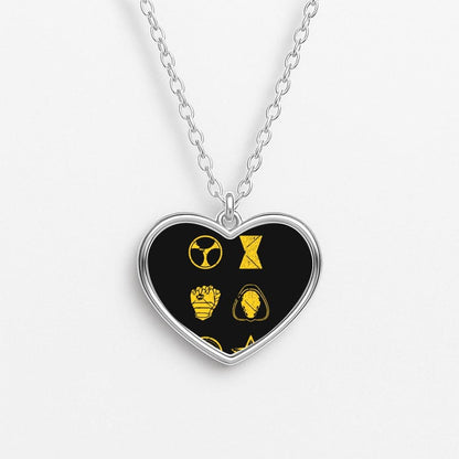Antihero Symbols Heart Necklace