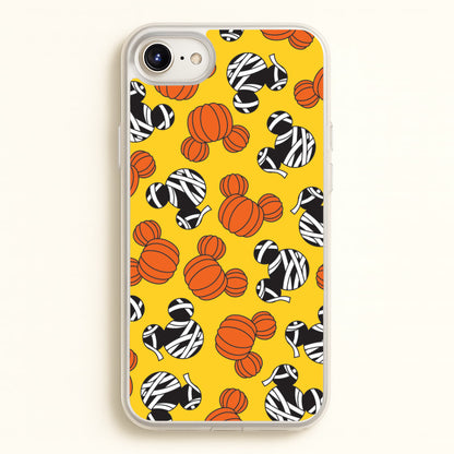 Pumpkin And Mummy Mouse Pattern iPhone 6 / 7 / 8 / SE Case