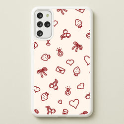 Valentines Doodles Galaxy S20 Plus Case