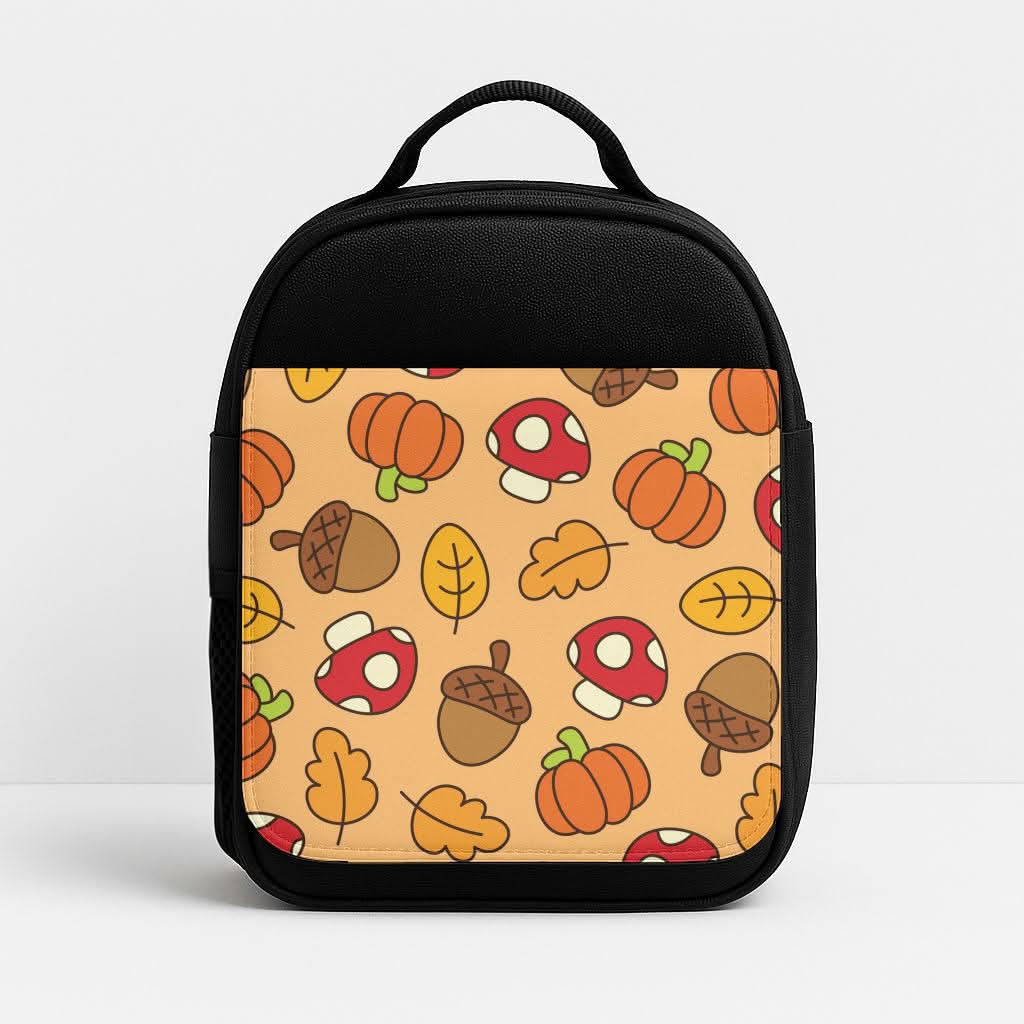 Cartoon Autumn Icons Pattern Lunchbox