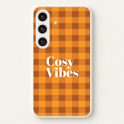 Checkered Cosy Vibes Galaxy S25 Case
