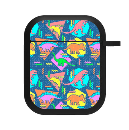 Nineties Dinosaurs Pattern AirPods Case