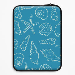 Sketched Shells Pattern Laptop Sleeve