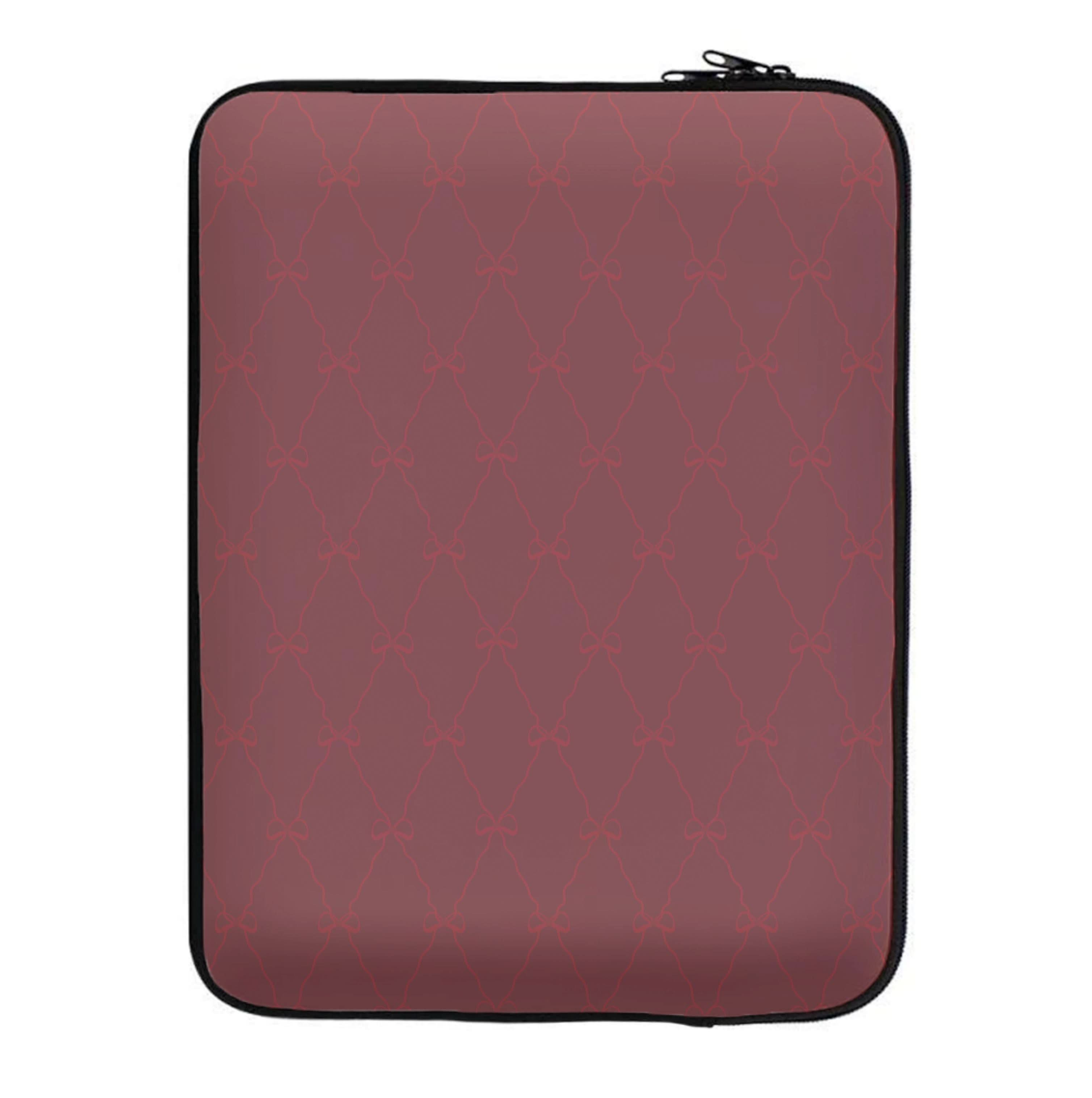 Red Bow Pattern Laptop Sleeve