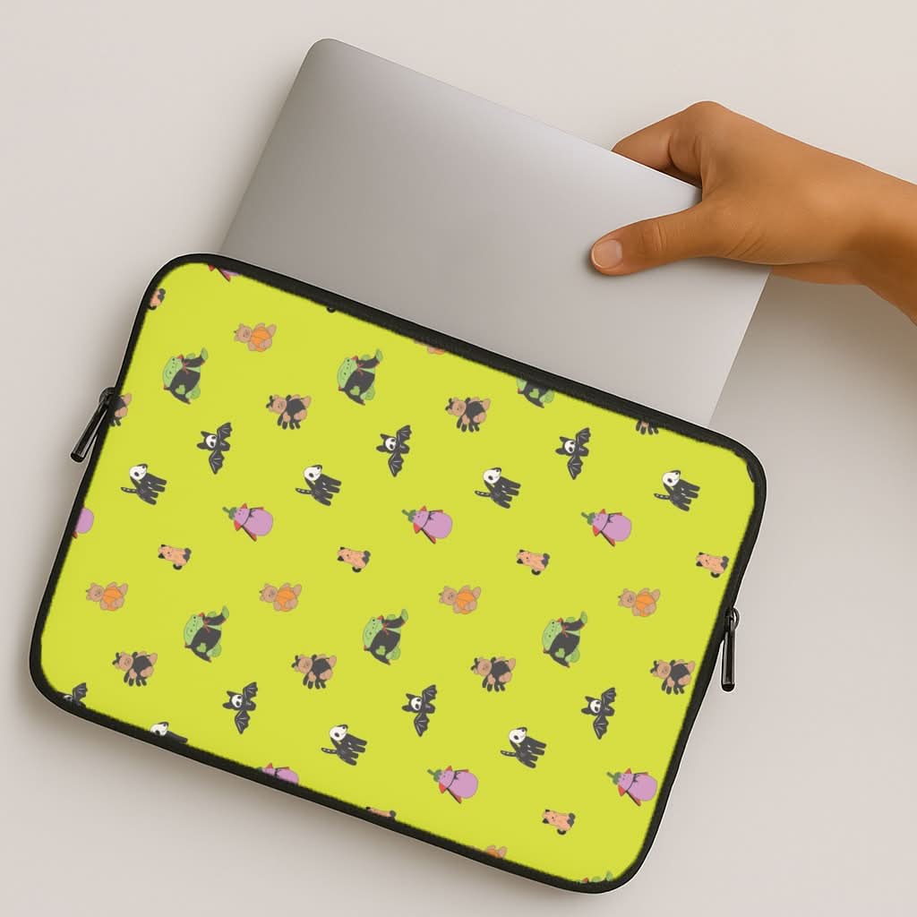 Halloween Plushies Pattern III - Halloween MacBook Cover