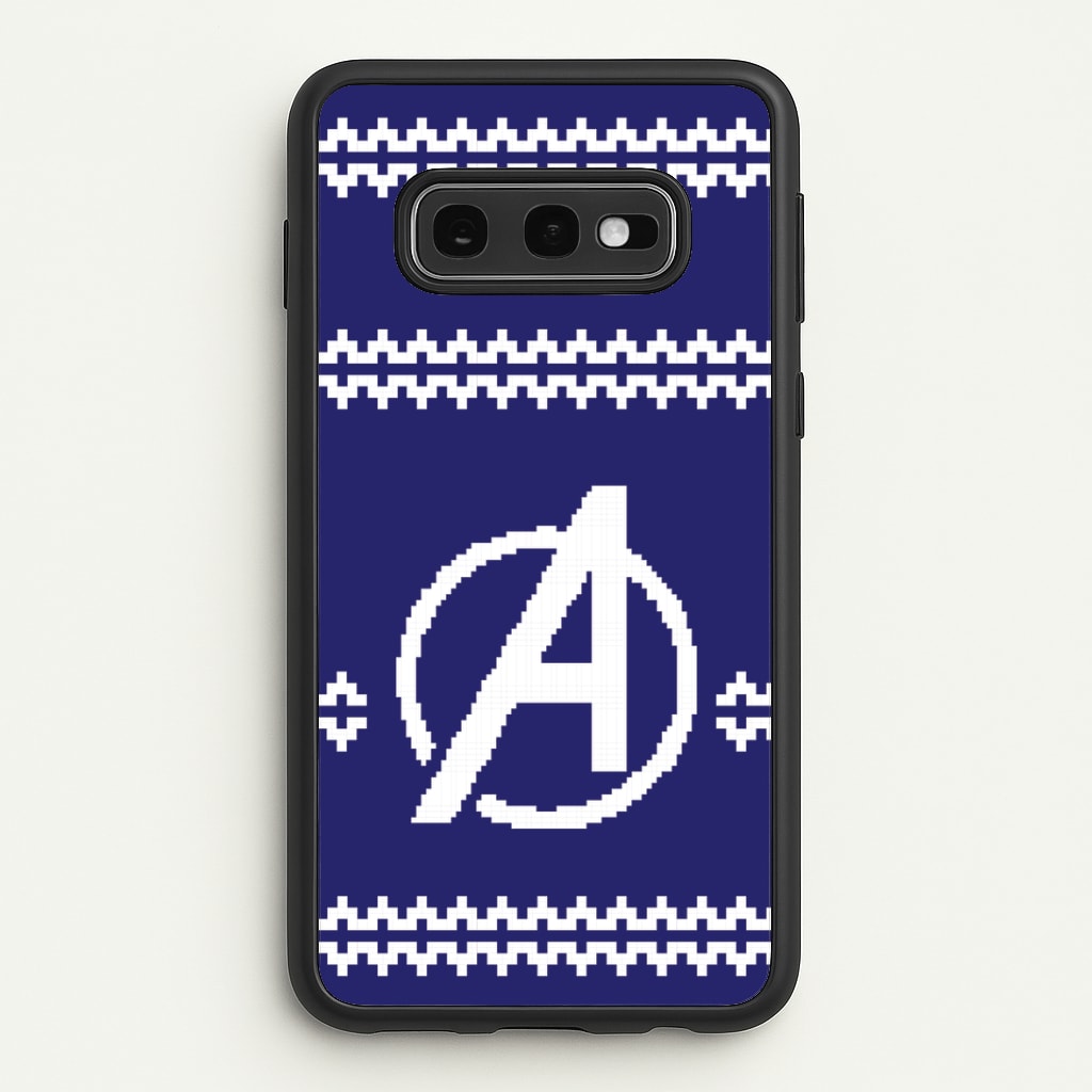 Superhero Team Blue Christmas Jumper  Galaxy S10e Case