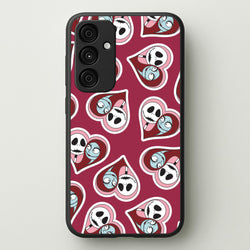 J And S Heart Pattern Galaxy A15 Case