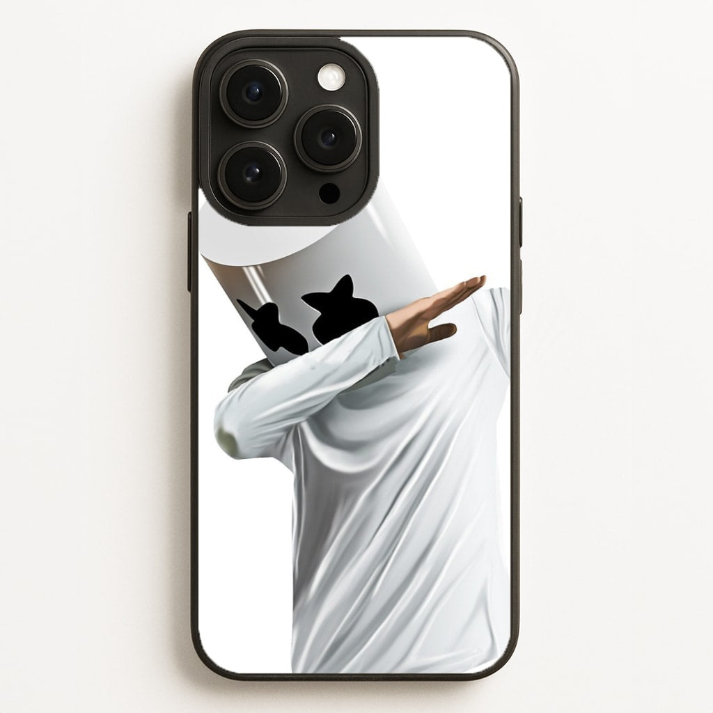 White Helmet DJ Dab Phone Case for iPhone, Samsung Galaxy and Google Pixel