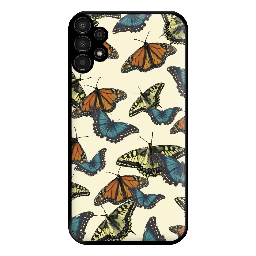 Butterfly Assortment Pattern Galaxy A13 Case