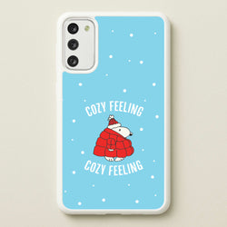 Cozy Feeling Cartoon Beagle Puffer Jacket Galaxy S20 Case