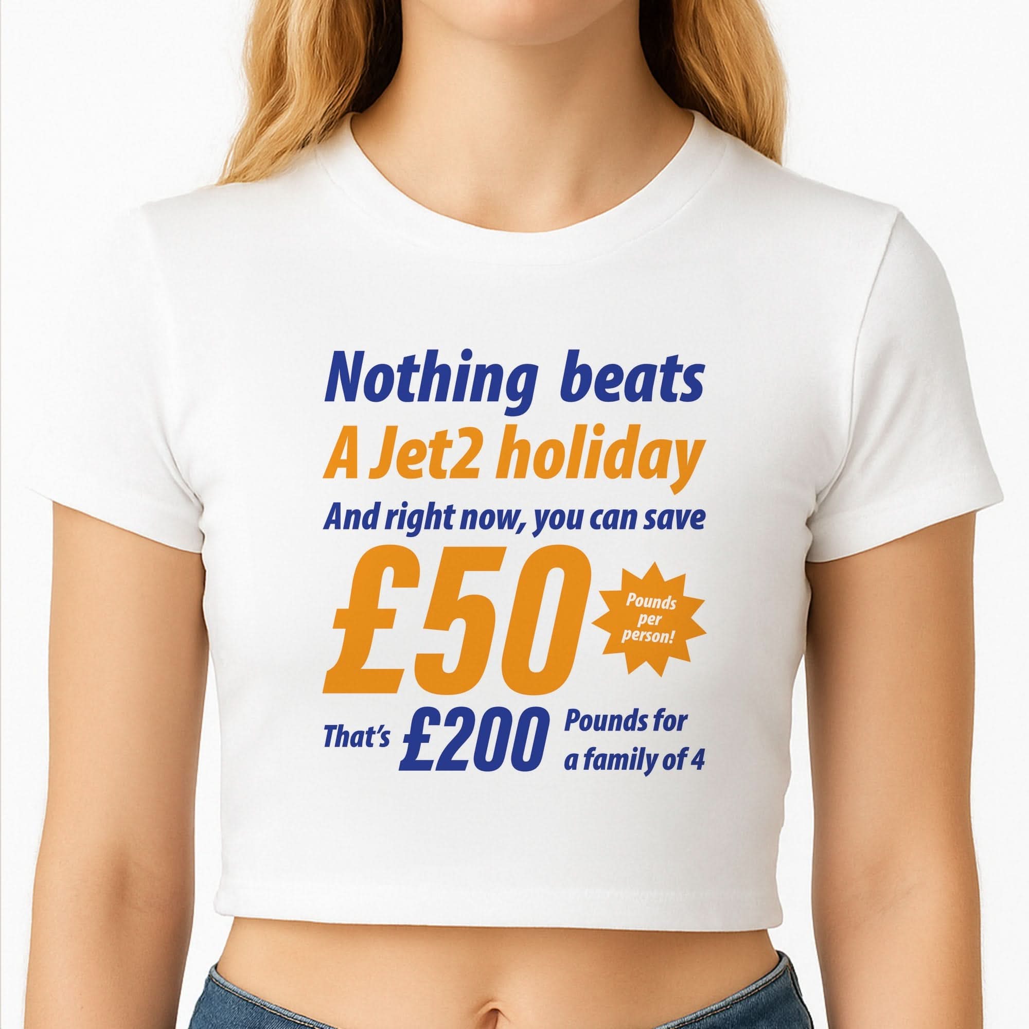 Nothing Beats A Jet Holiday Crop Top