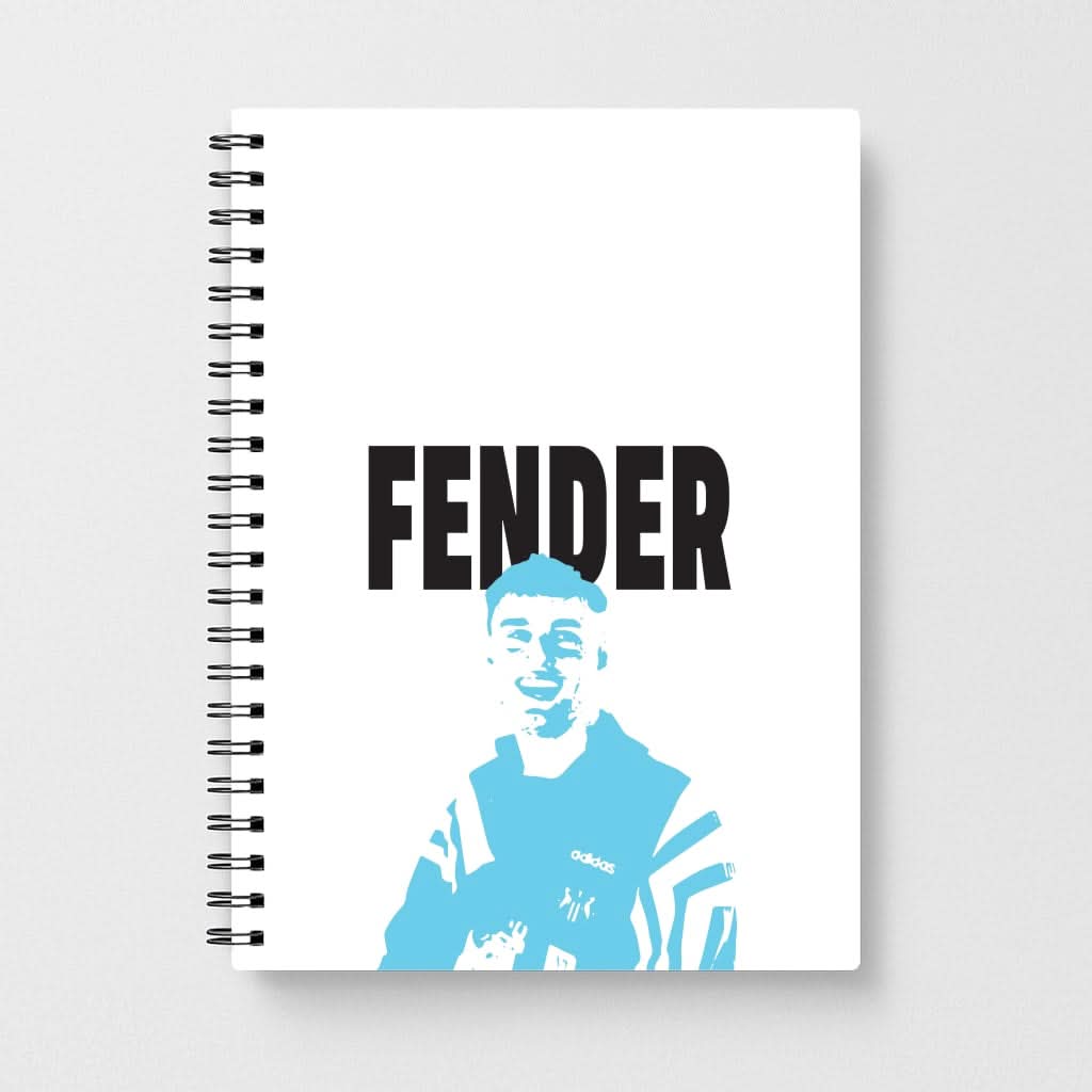 Fender Silhouette Blue Notebook