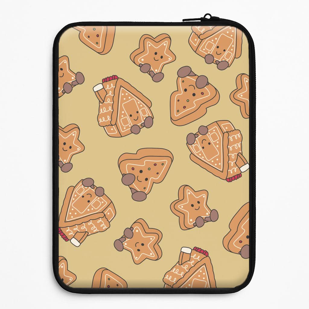 Gingerbread Plushies Pattern Laptop Sleeve