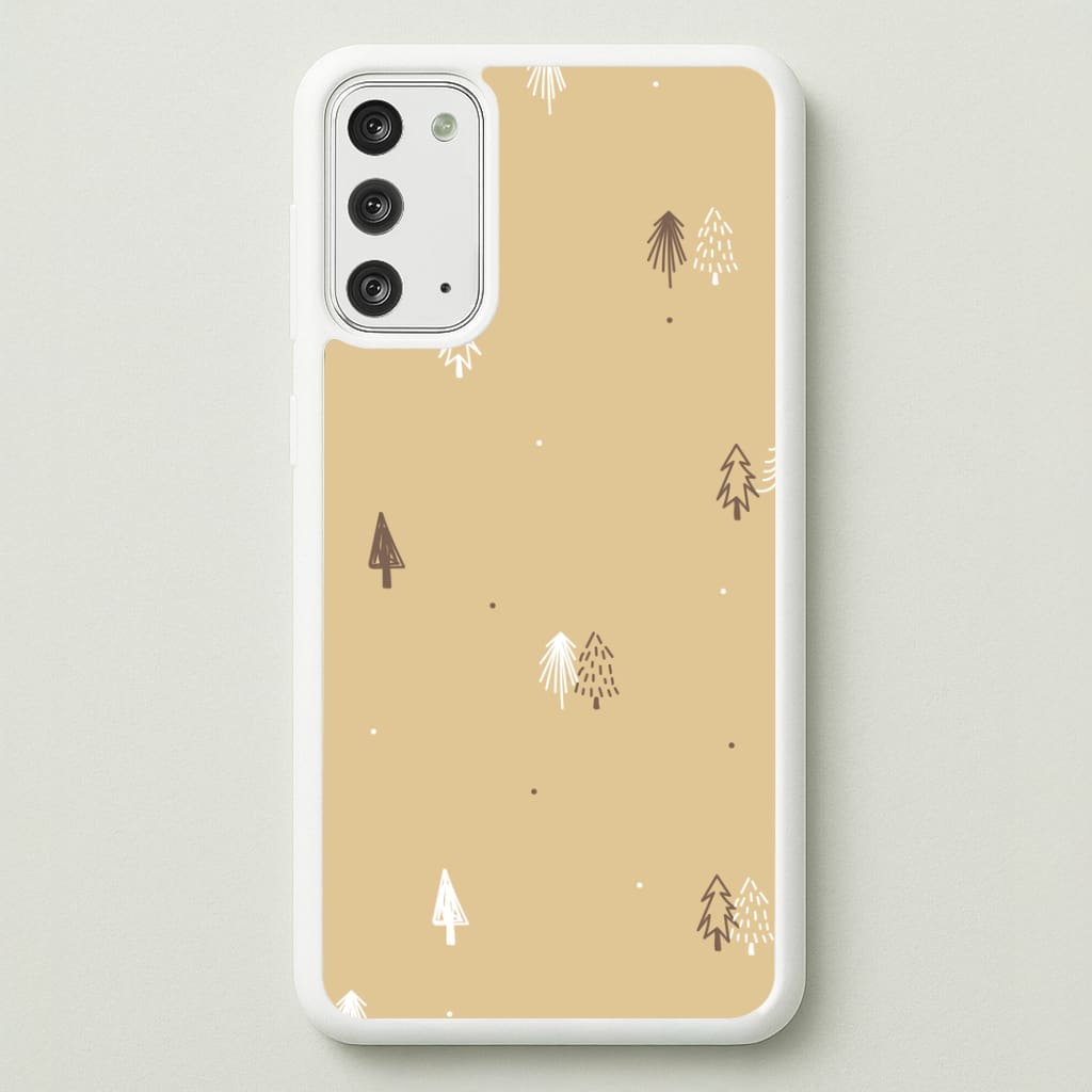 Minimal Christmas Trees Pattern Galaxy Note 20 Case