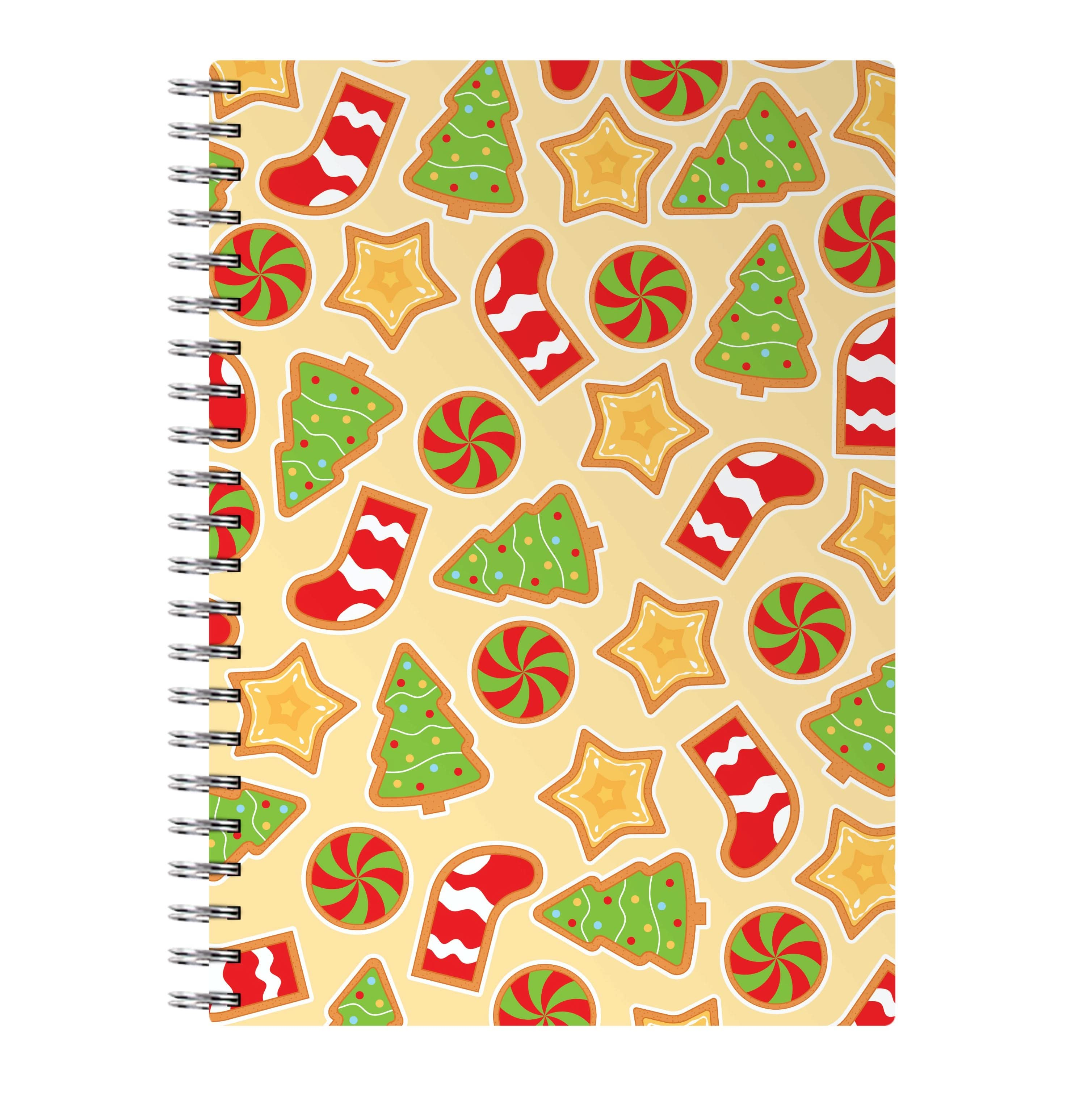 Gingerbread And Stocking Pattern Notebook