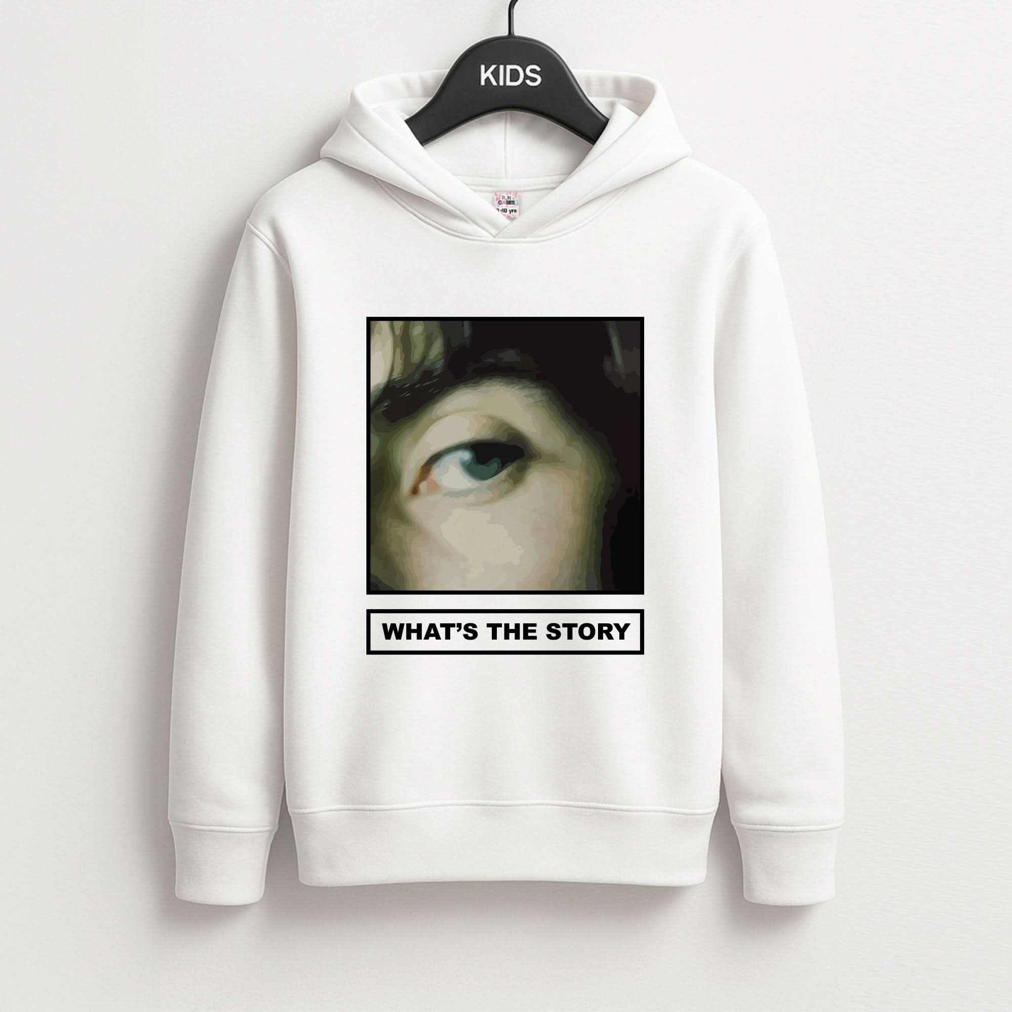 What's The Story Orange Kids Hoodie