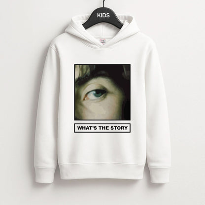 What's The Story Orange Kids Hoodie