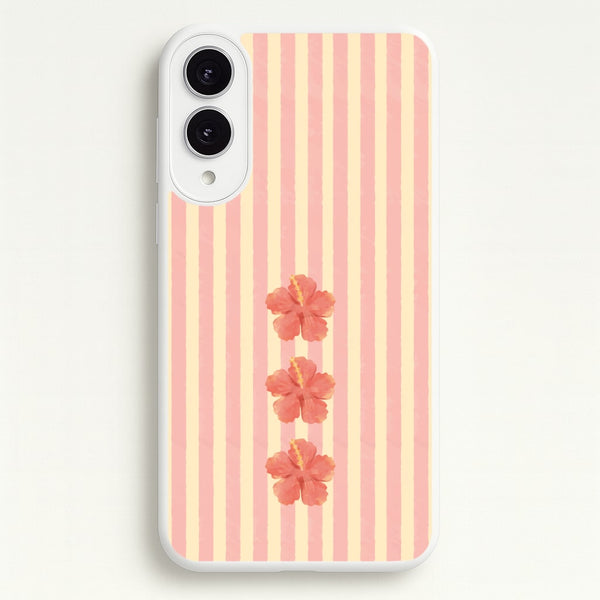 Hibiscus Rays Galaxy S25 Edge Case