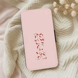 Floral Varsity Mum Leather Phone Case