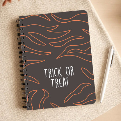 Zebra Print Trick Or Treat Notepad