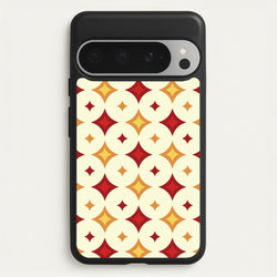 Geometric Christmas Stars Pattern Google Pixel 9 Pro XL Case