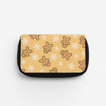 Cute Gingerbread And Snowflakes Pattern Pencil Case