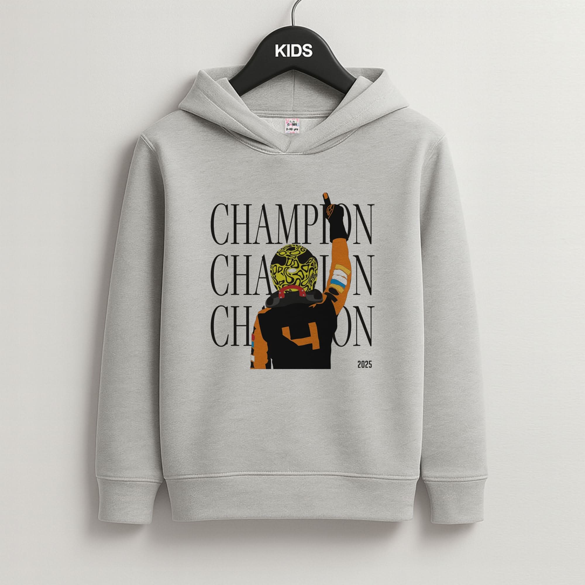 Lando Champion 2025 Grey Kids Hoodie