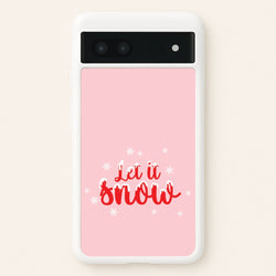 Let It Snow Snowflakes Google Pixel 7a Case