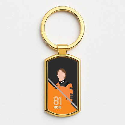 Piastri 2026 Gold Keyring