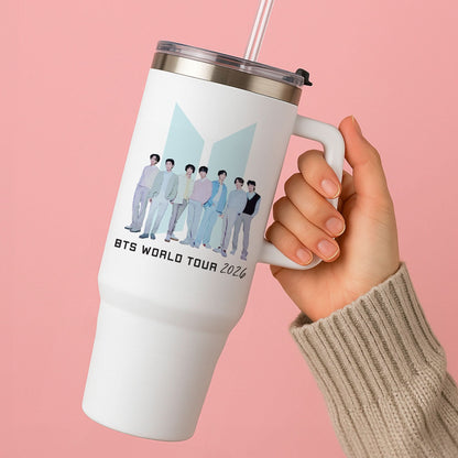 K-Pop Band Tour Pastel Blue Tumbler