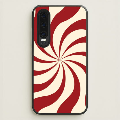 Peppermint Swirl Pattern Huawei P30 Case