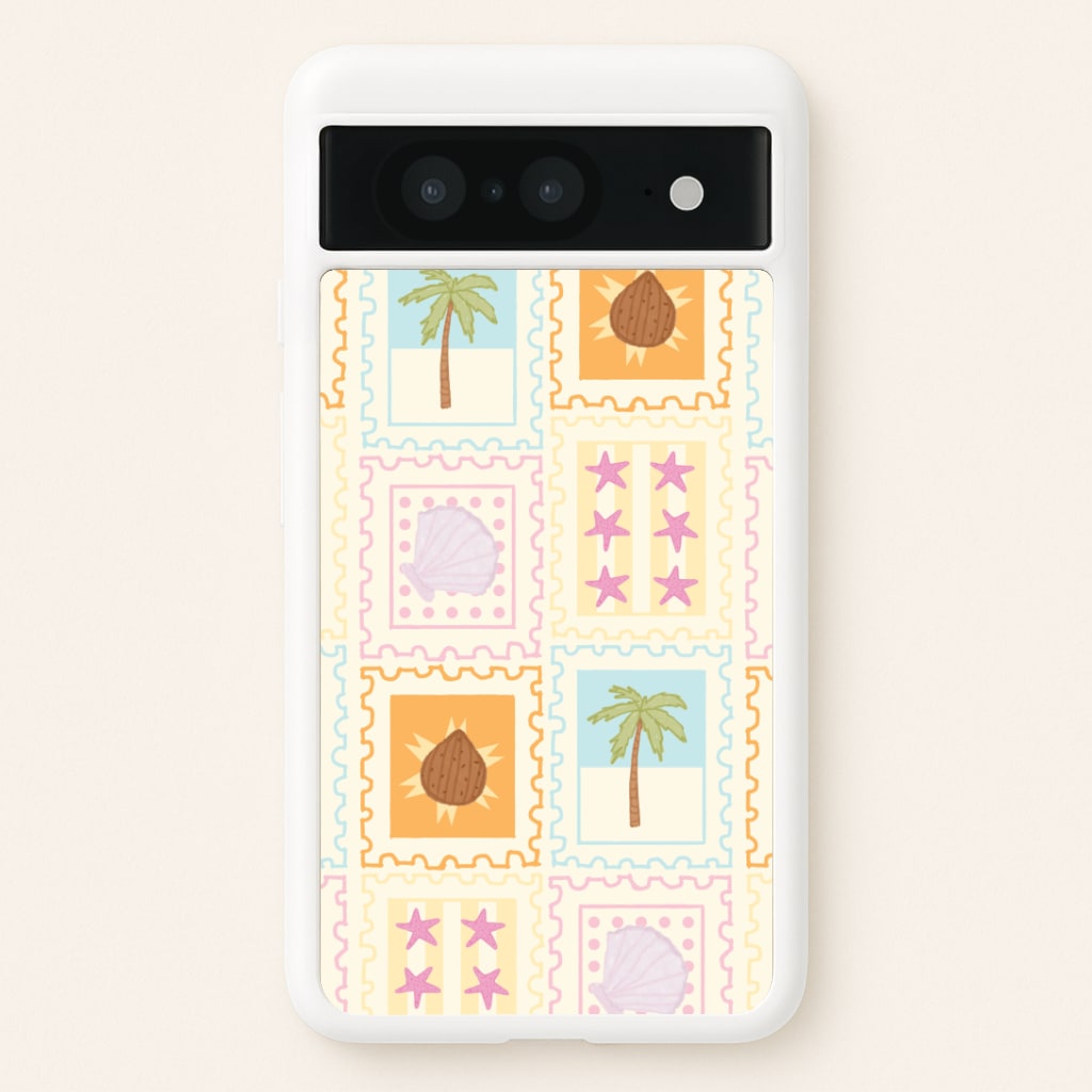 Tropical Stamps Google Pixel 8 Case