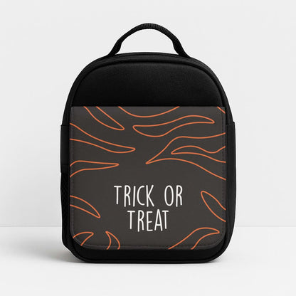 Zebra Print Trick Or Treat Insulated Lunch Bag