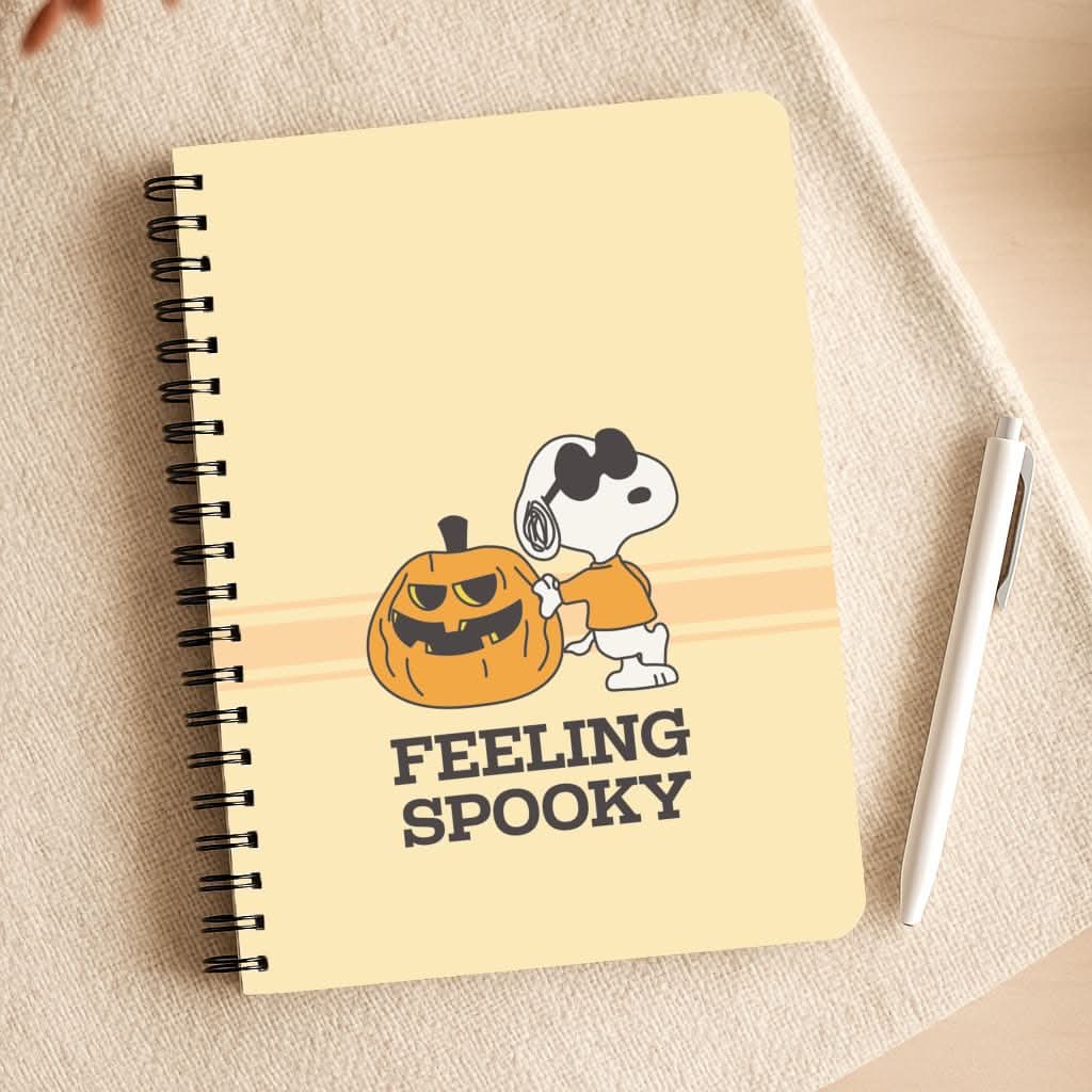 Feeling Spooky Cartoon Beagle Notepad