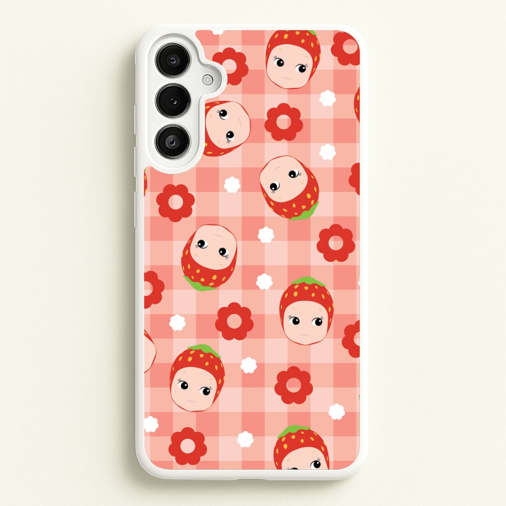 Strawberry Angel Pattern Galaxy A34 Case