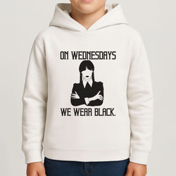 On Wednesdays We Wear Black Boys Hoodie